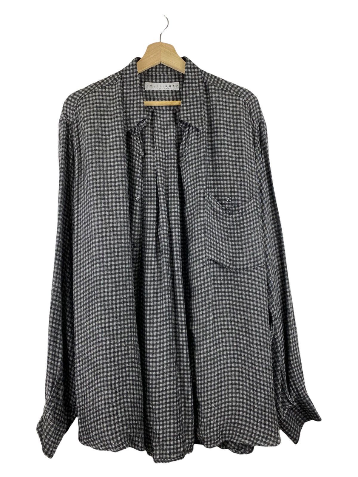Equilibrio × Flannel EQUILIBRIO MADE ITALY BUTTON UP FLANNEL SHIRT Size US L / EU 52-54 / 3 - 3 Thumbnail