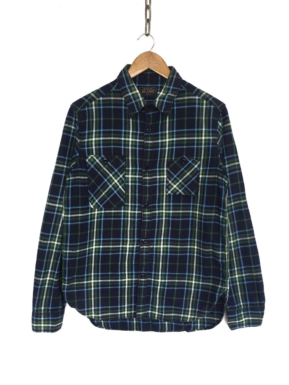 Beams Plus Beams Plus 🇯🇵 Beautiful Green Plaid Flannel Shirt Size US M / EU 48-50 / 2 - 1 Thumbnail