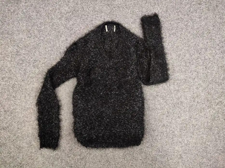 Japanese Brand Vintage 90's Japanese Black Mohair Style Fuzzy Sweater Size US S / EU 44-46 / 1 - 6 Thumbnail