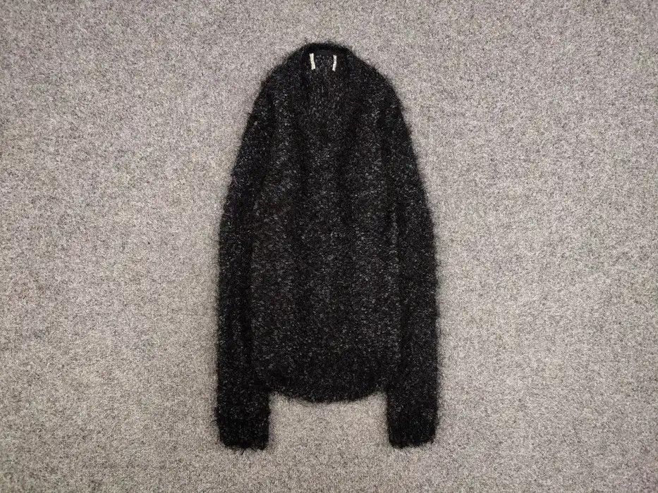 Japanese Brand Vintage 90's Japanese Black Mohair Style Fuzzy Sweater Size US S / EU 44-46 / 1 - 1 Thumbnail