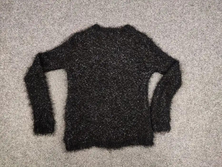 Japanese Brand Vintage 90's Japanese Black Mohair Style Fuzzy Sweater Size US S / EU 44-46 / 1 - 7 Thumbnail