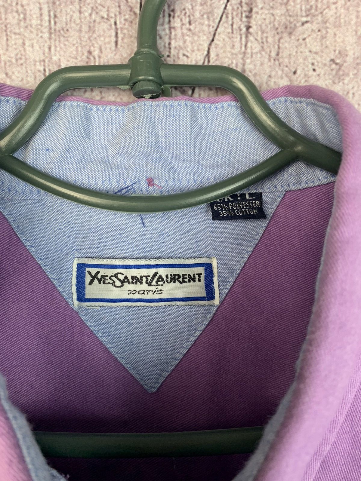 Vintage × Yves Saint Laurent YSL RARE Yves Saint Laurent Shirt Logo 90s Size US L / EU 52-54 / 3 - 6 Thumbnail