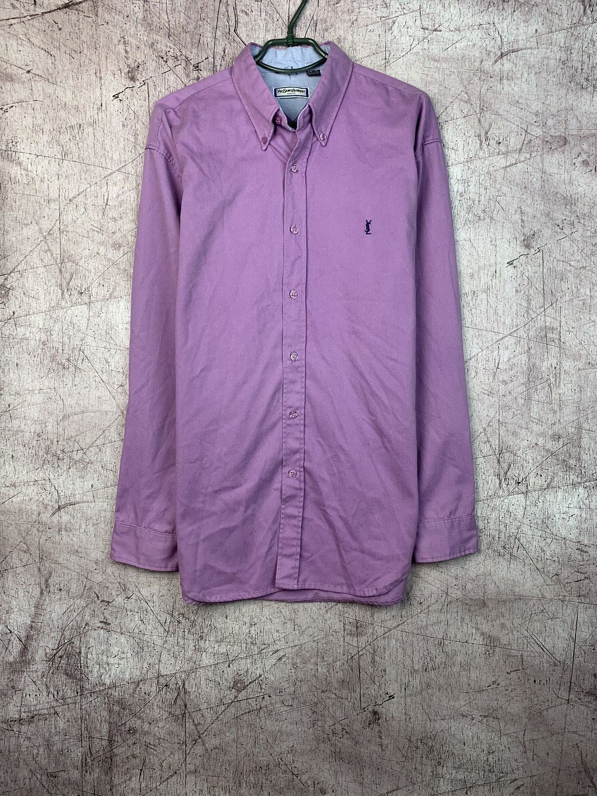 Vintage × Yves Saint Laurent YSL RARE Yves Saint Laurent Shirt Logo 90s Size US L / EU 52-54 / 3 - 1 Thumbnail