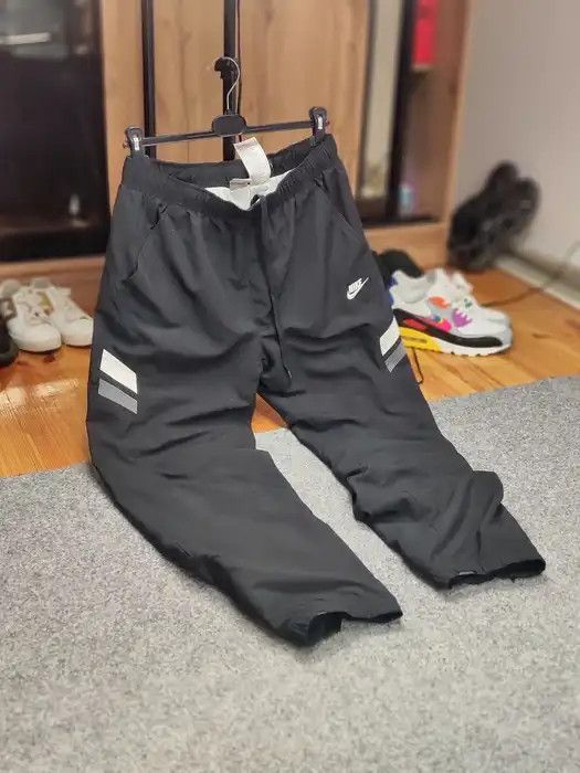 Nike Nike Track Vintage Pants Swoosh Y2K Drill Nylon Joggers Rare Size US 34 / EU 50 - 10 Thumbnail