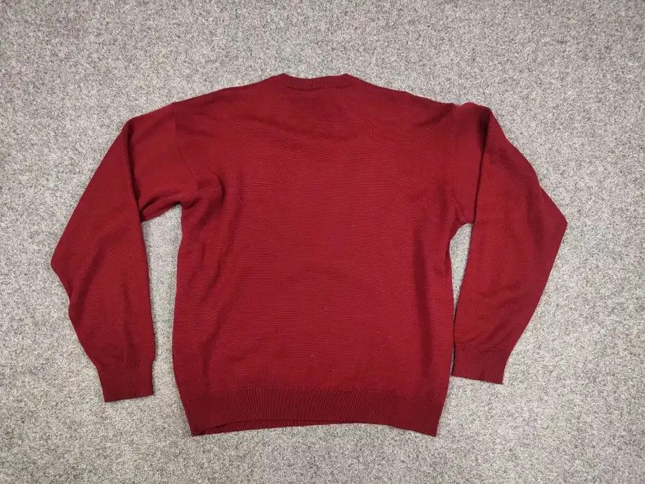 Lacoste Vintage 90's lacoste Crew neck Light Red Wool Sweater Size US L / EU 52-54 / 3 - 7 Thumbnail