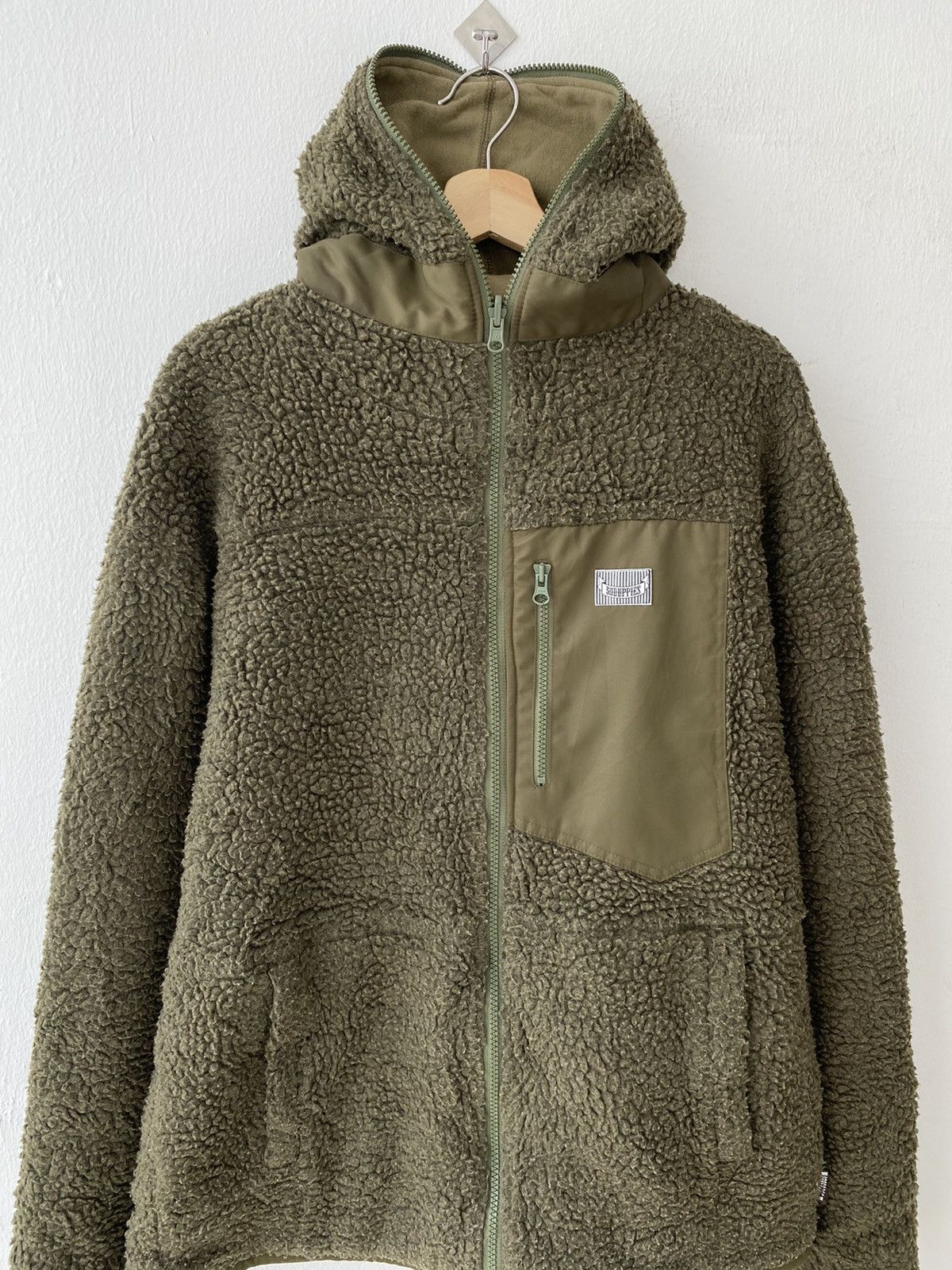 Japanese Brand 50Duppies Destroy Reversible Deep Pile Fleece Hoodies Size US L / EU 52-54 / 3 - 3 Thumbnail