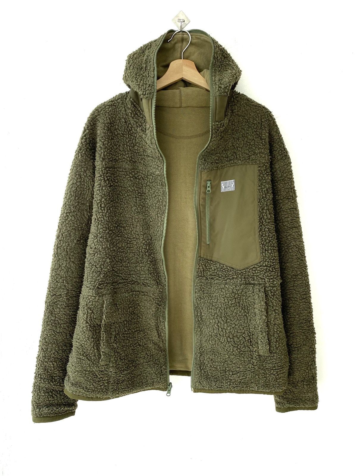 Japanese Brand 50Duppies Destroy Reversible Deep Pile Fleece Hoodies Size US L / EU 52-54 / 3 - 2 Thumbnail