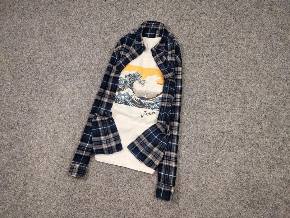 Flannel Vintage Flannel Shirt Travis Scott Style Streetwear Hype Size US M / EU 48-50 / 2 - 2 Thumbnail