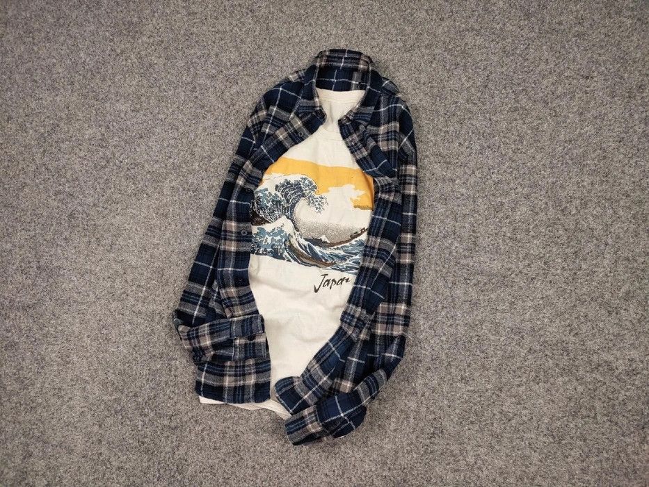 Flannel Vintage Flannel Shirt Travis Scott Style Streetwear Hype Size US M / EU 48-50 / 2 - 4 Thumbnail