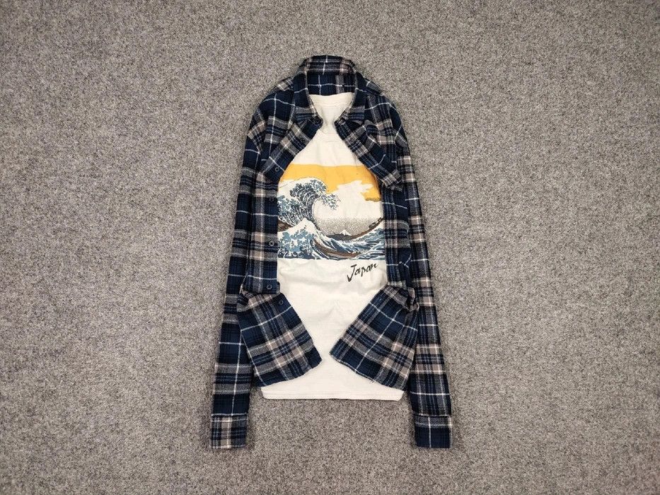 Flannel Vintage Flannel Shirt Travis Scott Style Streetwear Hype Size US M / EU 48-50 / 2 - 1 Thumbnail