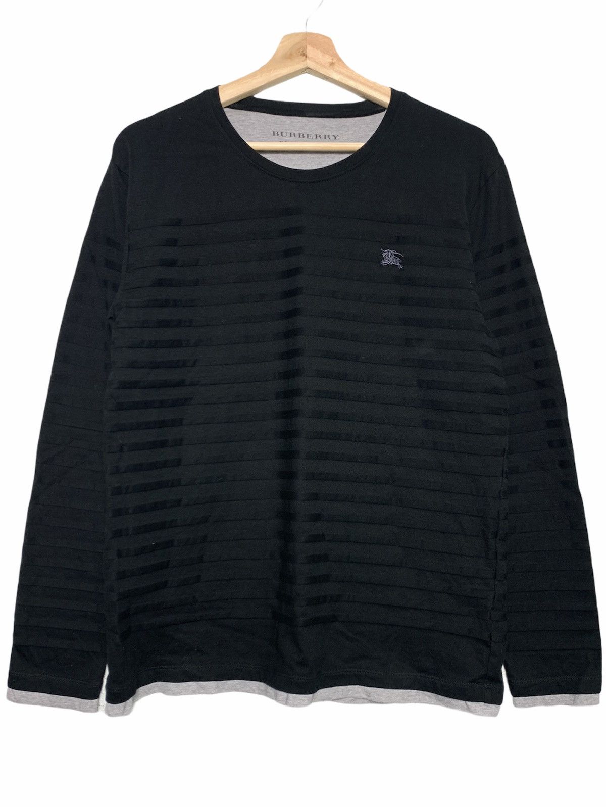 Burberry Burberry Striped Minimalist Crewneck Size US M / EU 48-50 / 2 - 1 Thumbnail
