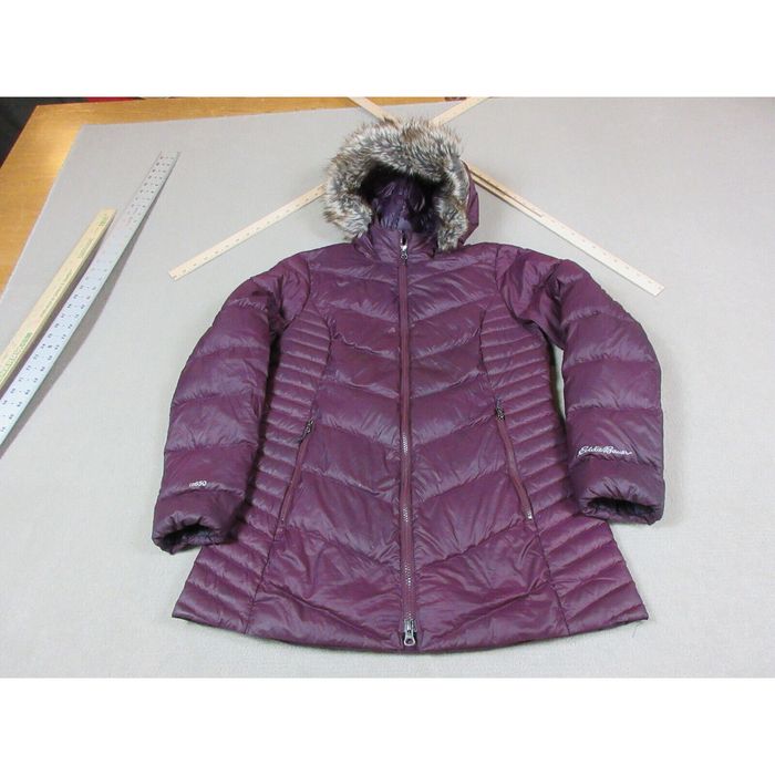 Eddie Bauer Eddie Bauer Jacket Womens Medium Purple Puffer Quilted Down