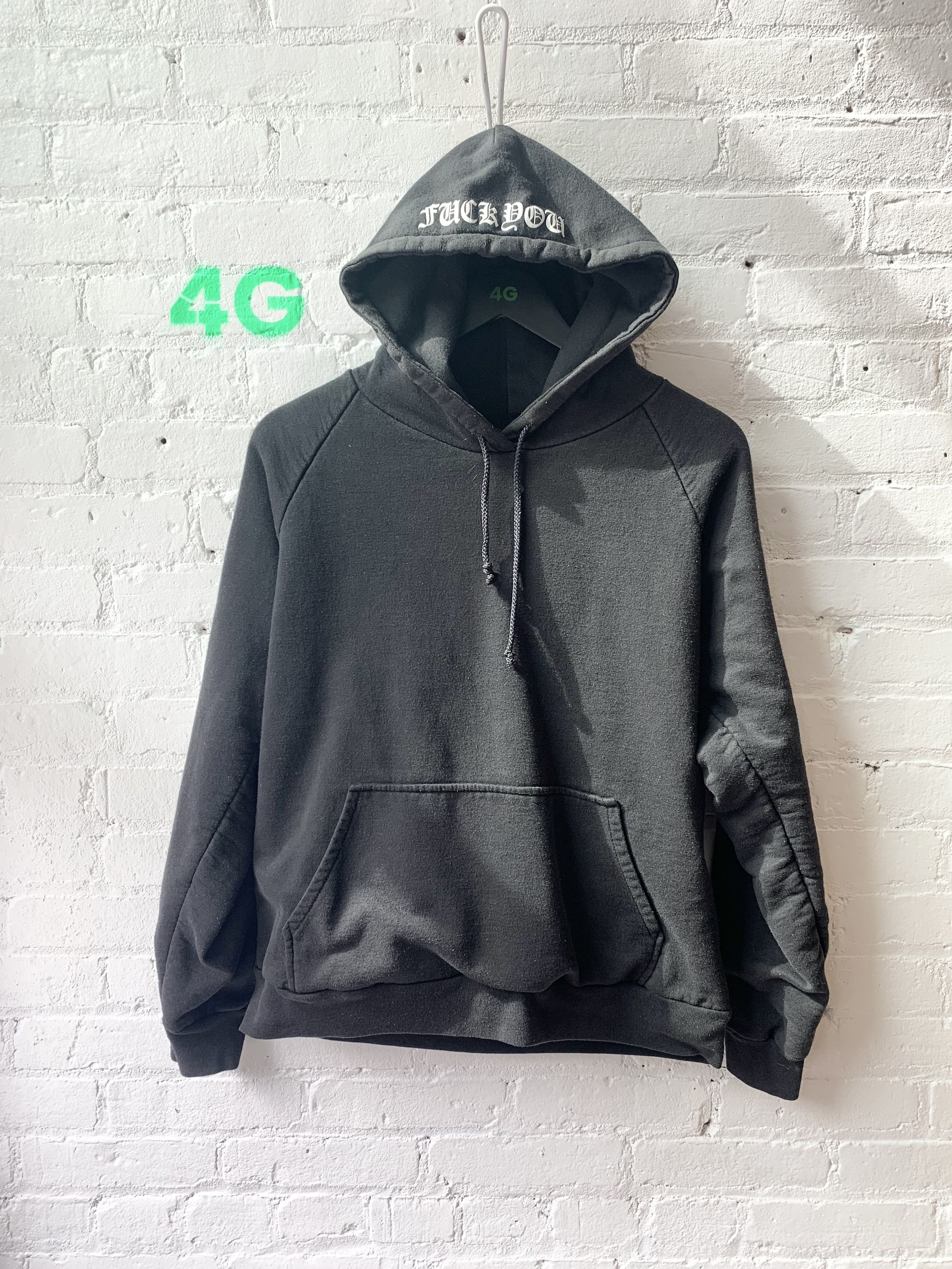 image of Chrome Hearts Fuck You Pullover Hoodie Jacket Size M in Black, Men's
