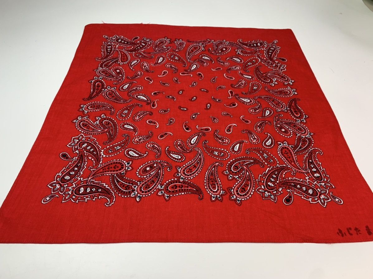 Japanese Brand paislee bandana handkerchief neckerchief scarf turban Size ONE SIZE - 4 Thumbnail