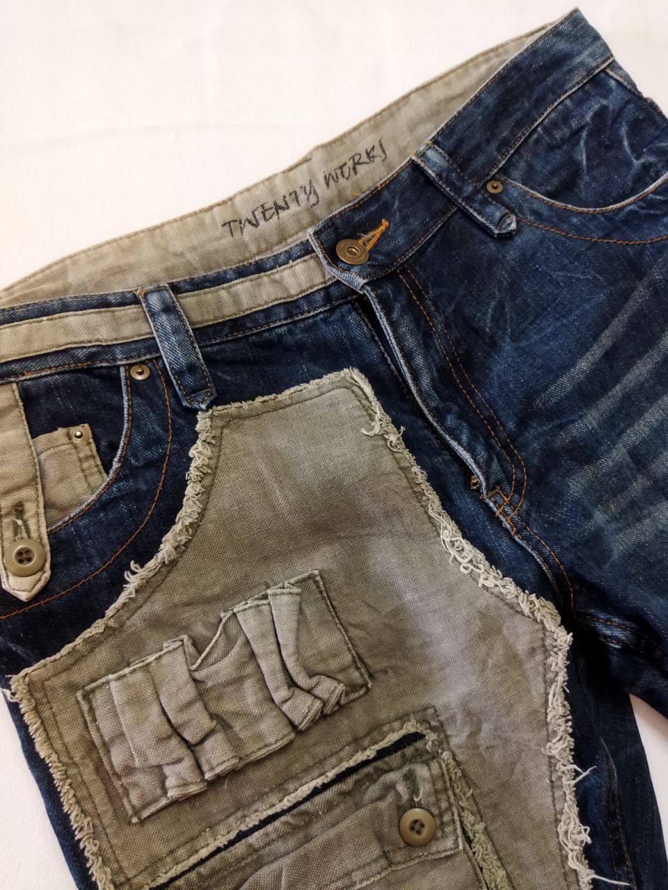 Japanese Brand Japanese Twenty Works Multipocket Patched Jeans Size US 36 / EU 52 - 12 Thumbnail