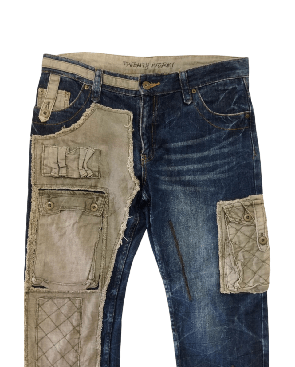 Japanese Brand Japanese Twenty Works Multipocket Patched Jeans Size US 36 / EU 52 - 8 Thumbnail