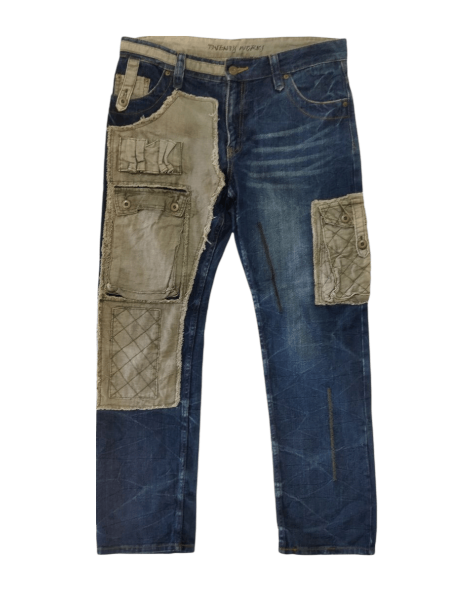 Japanese Brand Japanese Twenty Works Multipocket Patched Jeans Size US 36 / EU 52 - 1 Thumbnail