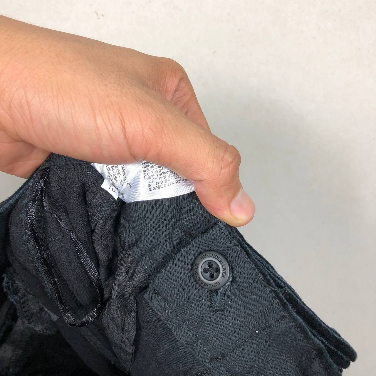 Undercover OG Gu X Undercover Jun Takashi Black Corduroy Loose Pants Size US 26 / EU 42 - 12 Thumbnail