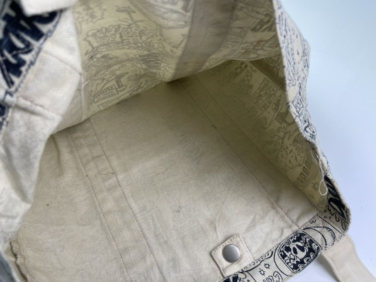 Japanese Brand Overprint Canvas Tote Bag Sling Bag Size ONE SIZE - 7 Thumbnail