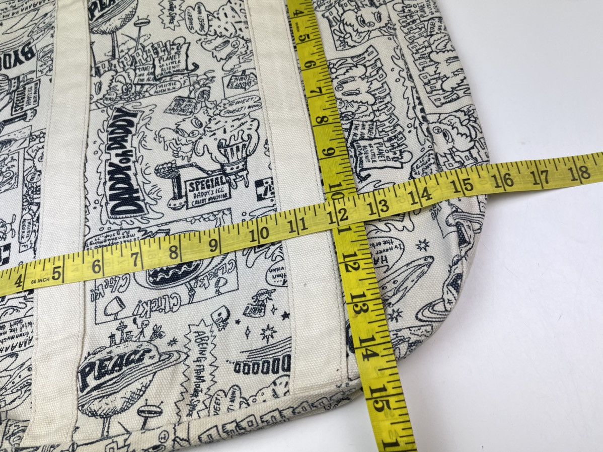 Japanese Brand Overprint Canvas Tote Bag Sling Bag Size ONE SIZE - 13 Thumbnail