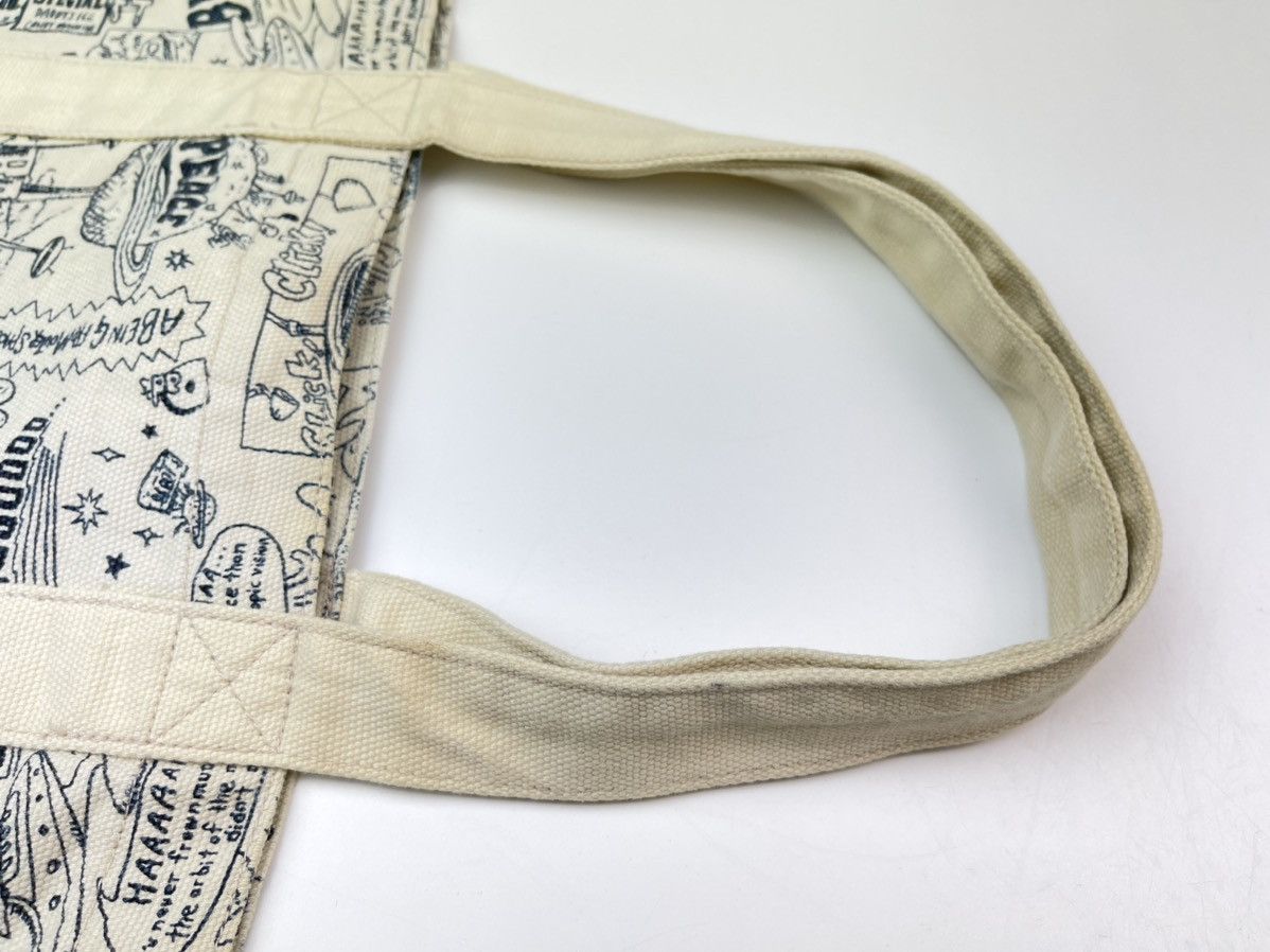 Japanese Brand Overprint Canvas Tote Bag Sling Bag Size ONE SIZE - 5 Thumbnail