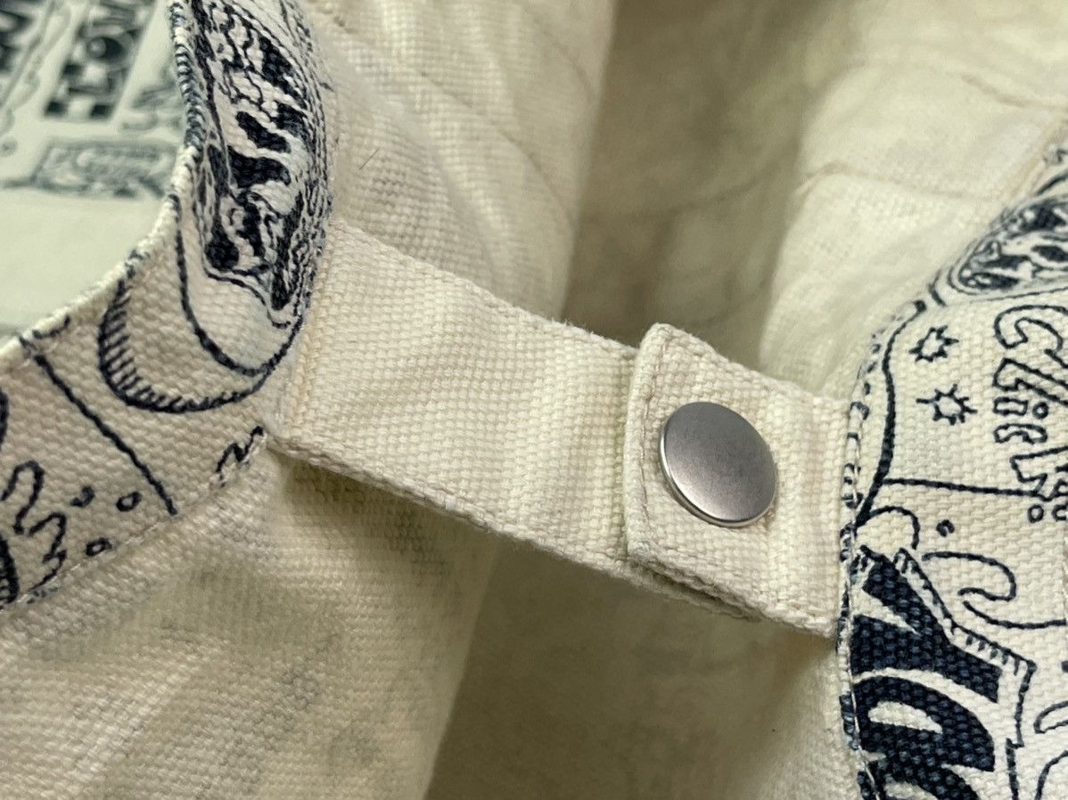 Japanese Brand Overprint Canvas Tote Bag Sling Bag Size ONE SIZE - 6 Thumbnail