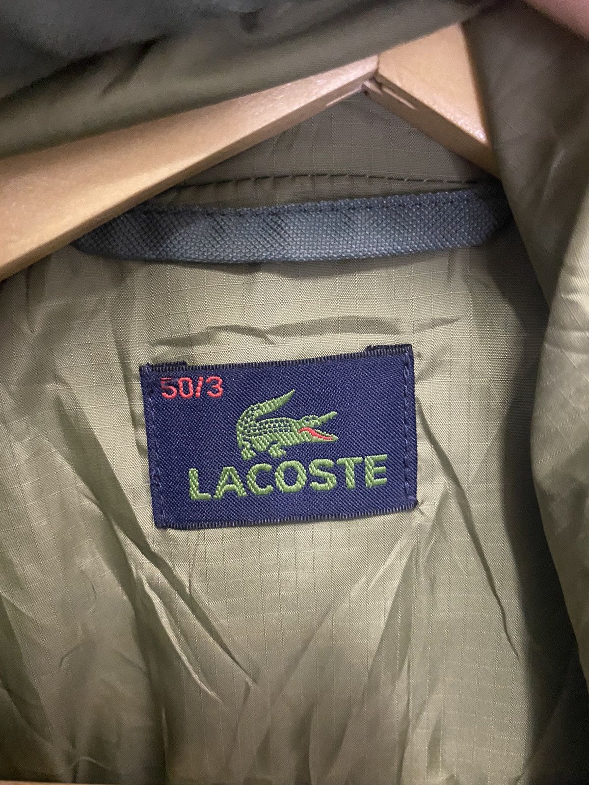 Lacoste × Vintage Lacoste Sun Faded Hoodie Puffer Down Jacket Size US M / EU 48-50 / 2 - 6 Thumbnail