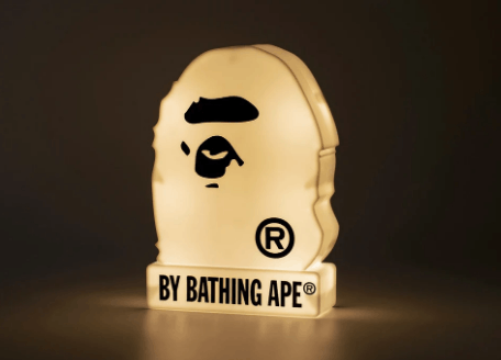 Bape Bape Head Desk Lamp Light + MOOK Catalog Size ONE SIZE - 2 Thumbnail