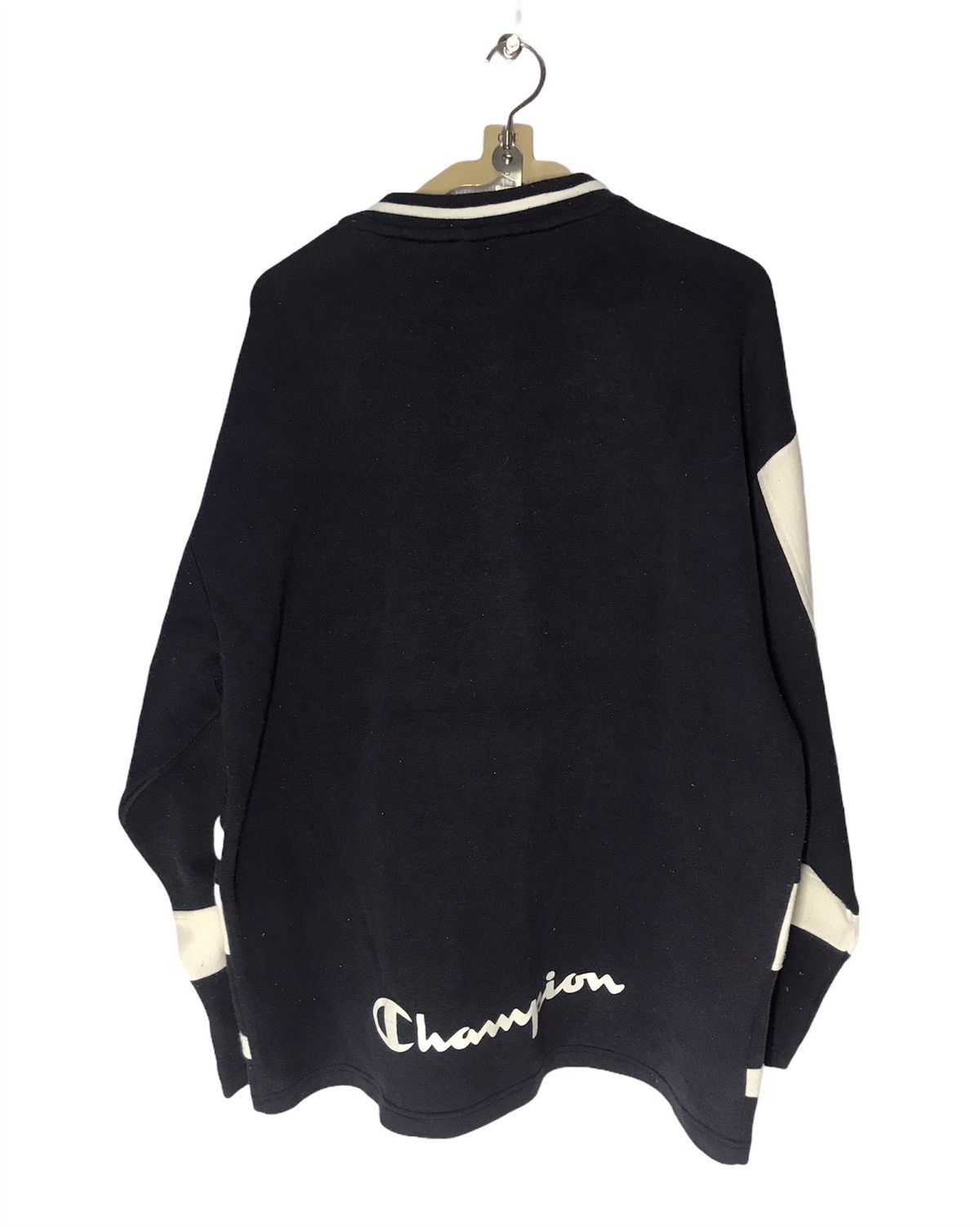Champion × Vintage Vintage Champion vneck big logo sweatshirt Size US L / EU 52-54 / 3 - 2 Thumbnail