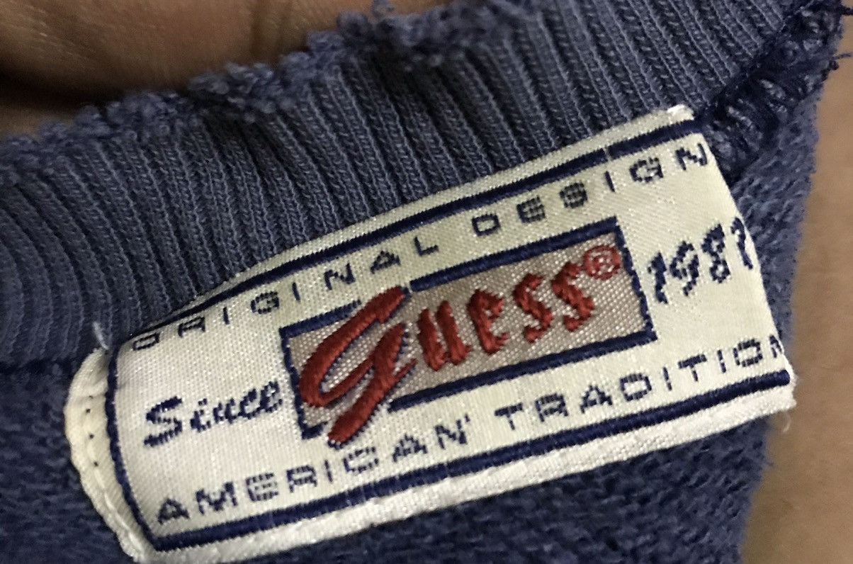 Guess × Vintage Vintage guess crewneck distressed sweatshirt Size US M / EU 48-50 / 2 - 3 Thumbnail