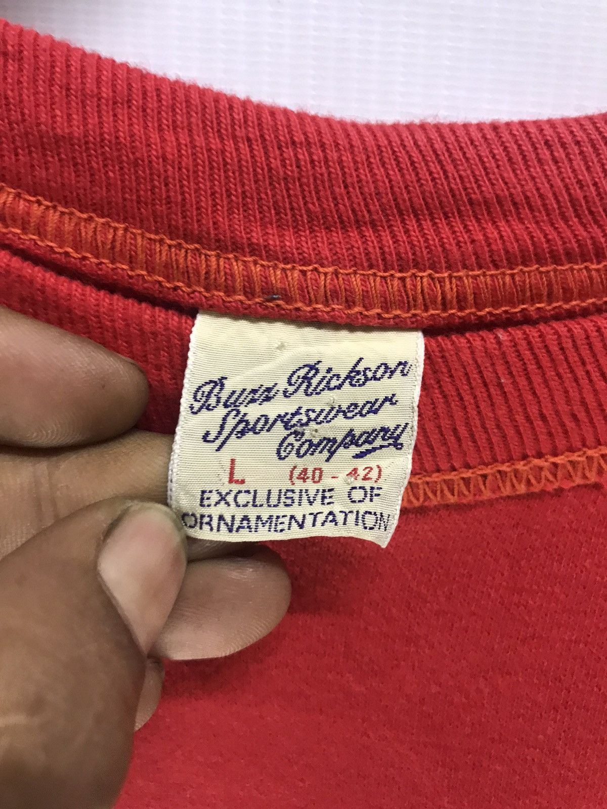 Buzz Rickson's × Designer Vintage crewneck sweatshirt by buzz rickson’s sportwear Size US L / EU 52-54 / 3 - 3 Thumbnail