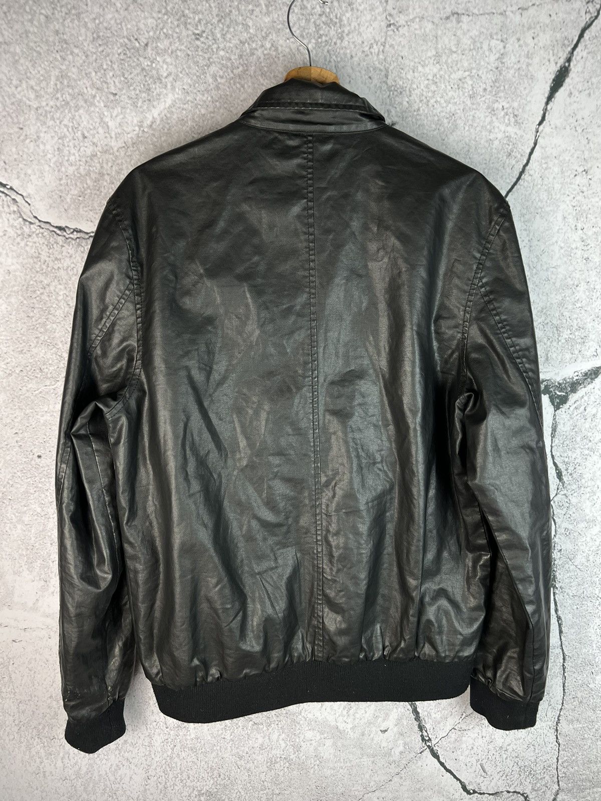 Other Vintage black eco leather racing moto biker jacket Size US L / EU 52-54 / 3 - 2 Thumbnail