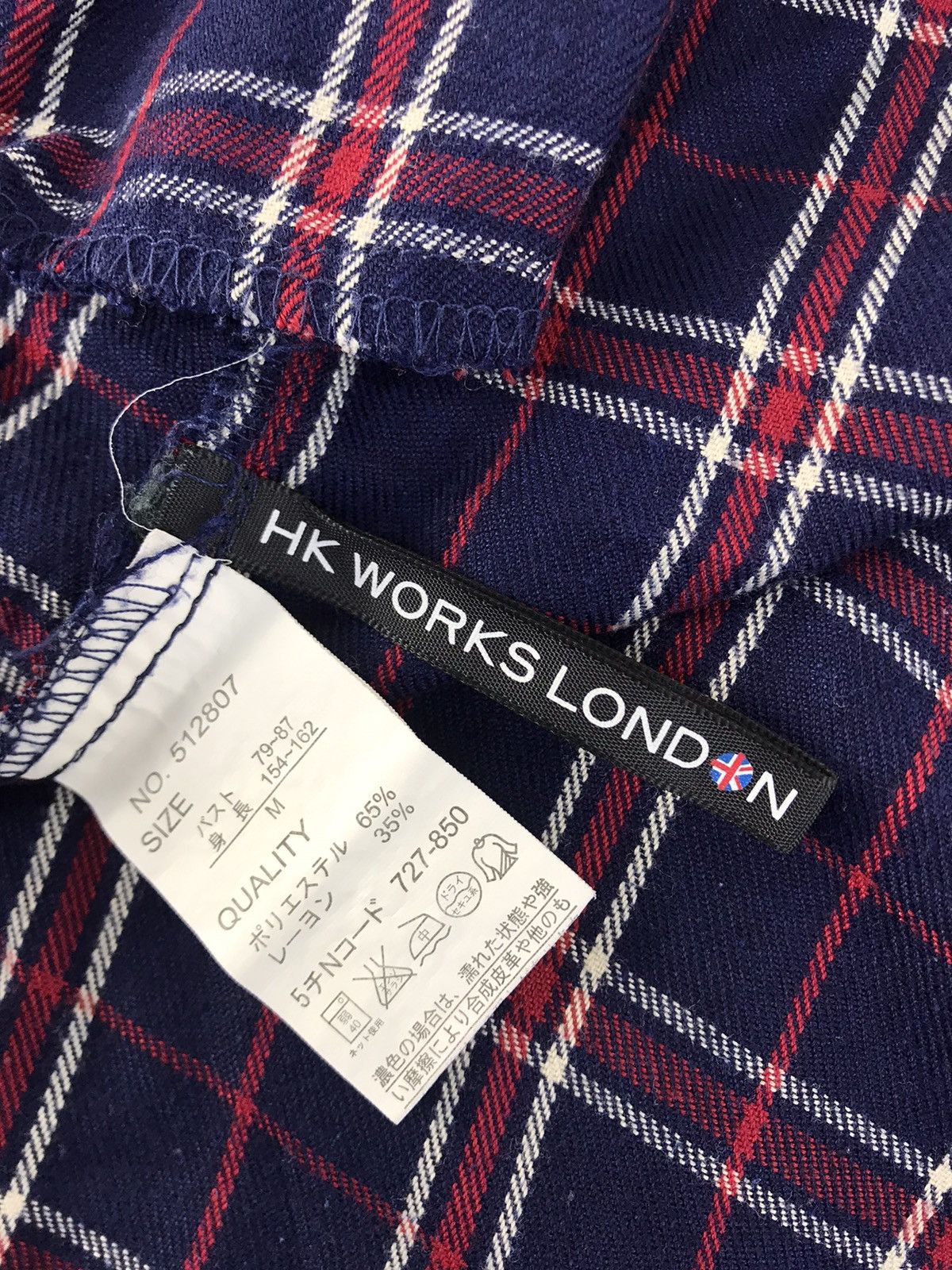 Flannel Flannel HK Work London Hiroko Koshino Shirt Plaid Check Size M / US 6-8 / IT 42-44 - 8 Thumbnail