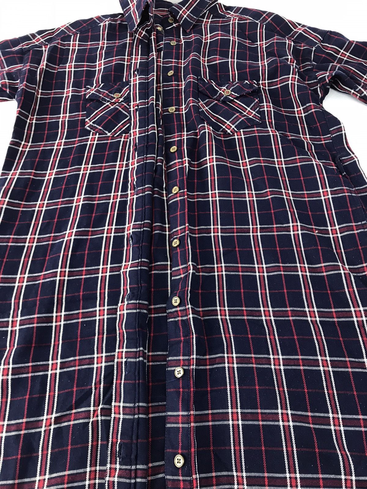 Flannel Flannel HK Work London Hiroko Koshino Shirt Plaid Check Size M / US 6-8 / IT 42-44 - 5 Thumbnail