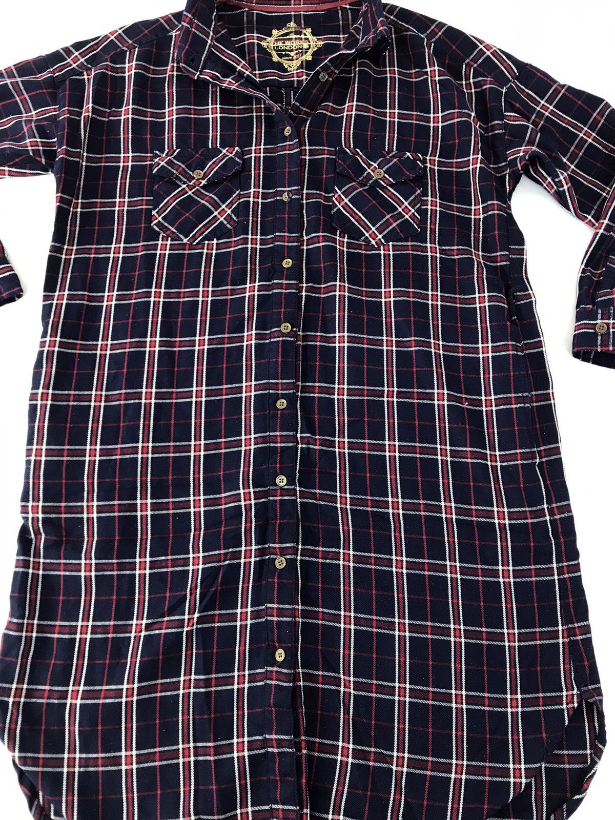 Flannel Flannel HK Work London Hiroko Koshino Shirt Plaid Check Size M / US 6-8 / IT 42-44 - 4 Thumbnail