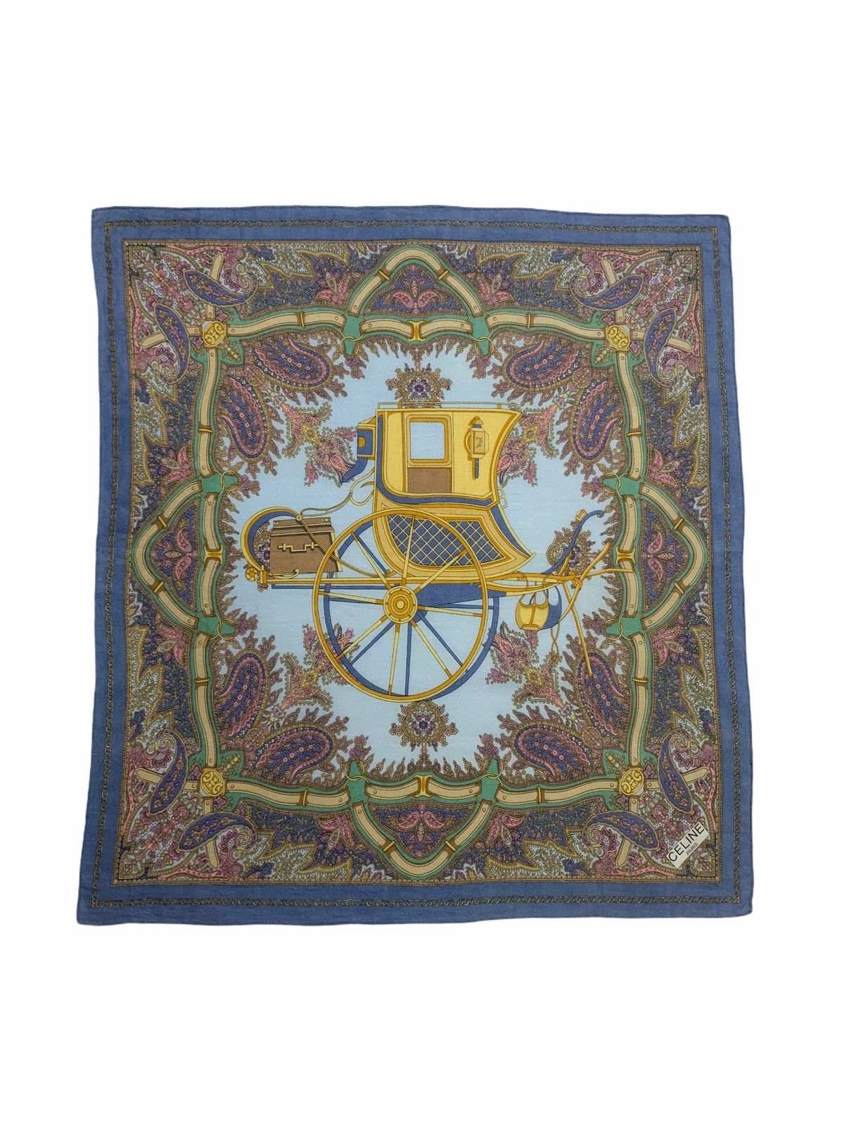 Celine CELINE Handkerchief Pocketsquare Bandana Headband Turban Size ONE SIZE - 2 Thumbnail
