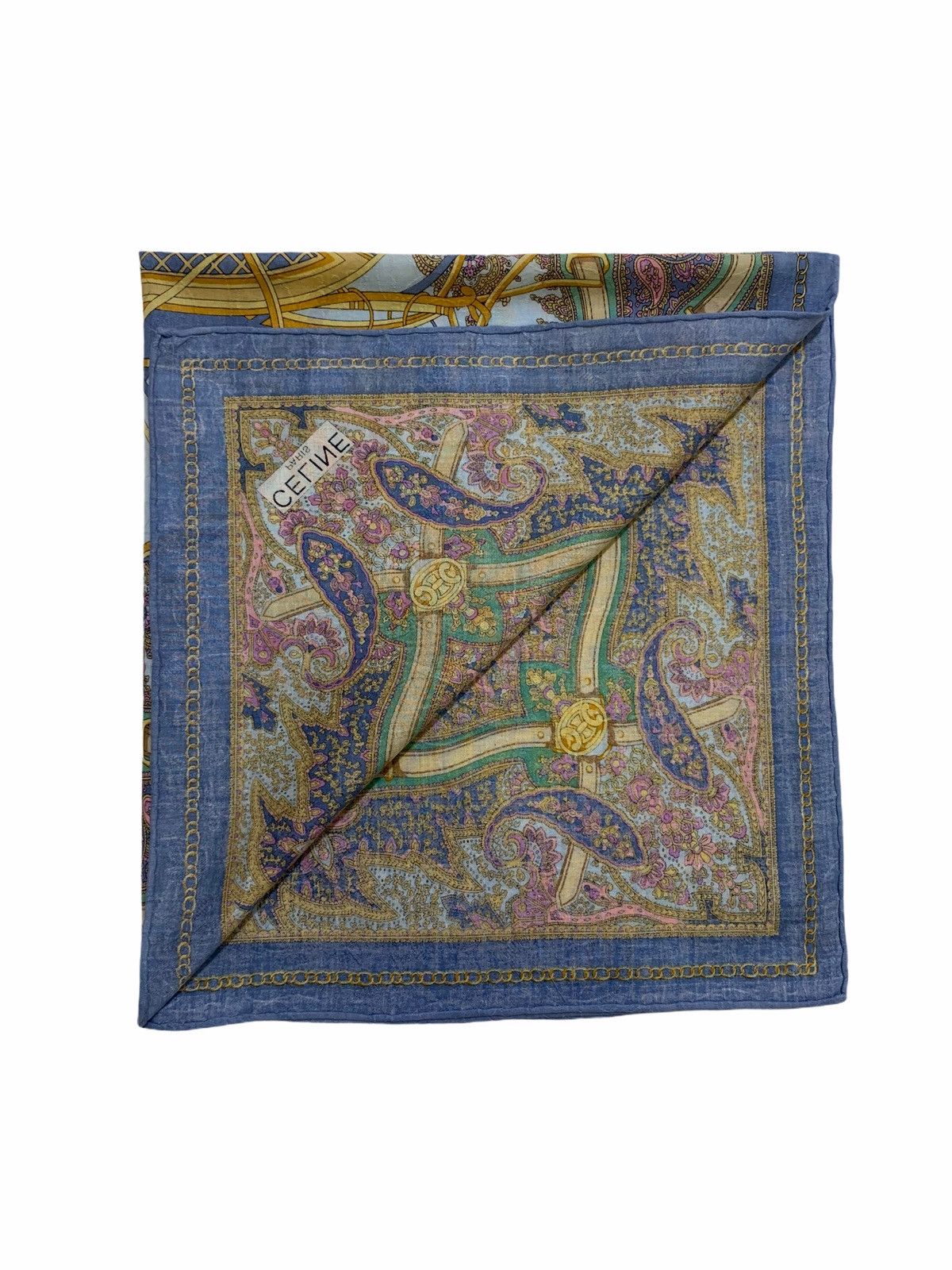 Celine CELINE Handkerchief Pocketsquare Bandana Headband Turban Size ONE SIZE - 4 Thumbnail