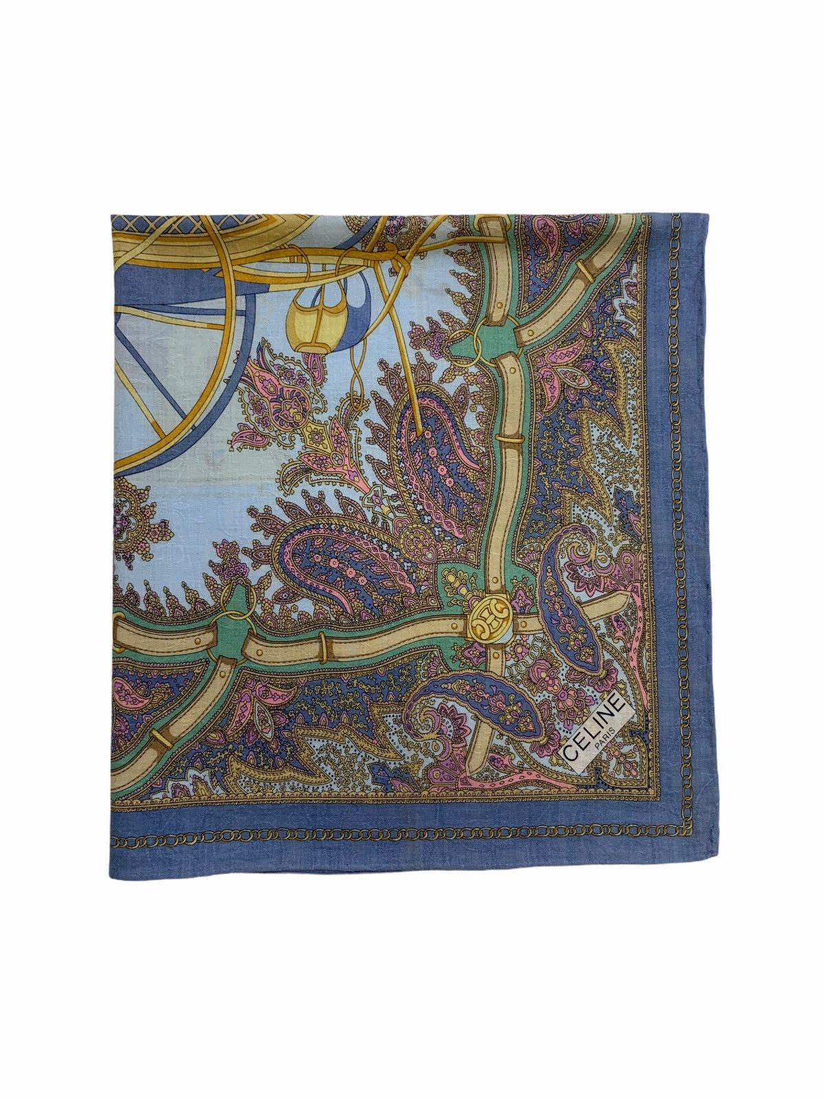 Celine CELINE Handkerchief Pocketsquare Bandana Headband Turban Size ONE SIZE - 3 Thumbnail
