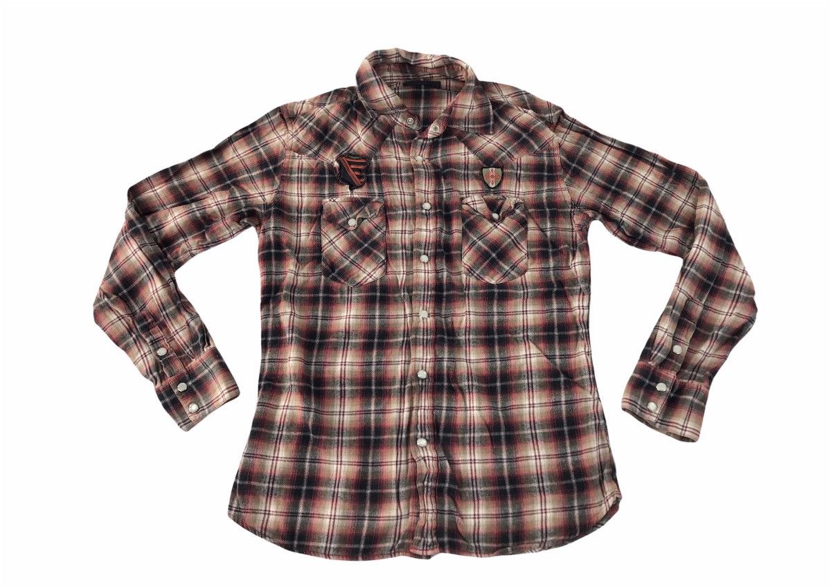 Flannel Flannel Japanese Brand Casual Shirt Plaid Check Button Up Size US M / EU 48-50 / 2 - 1 Thumbnail