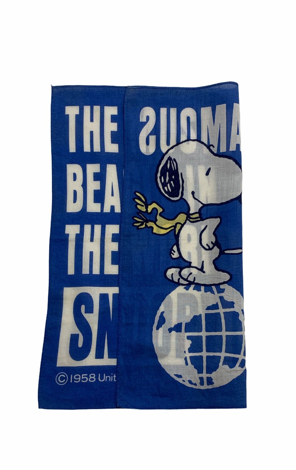 Anime × Peanuts Vtg Peanuts Snoopy Handkerchief Neckerchief Bandana Turban Size ONE SIZE - 3 Thumbnail