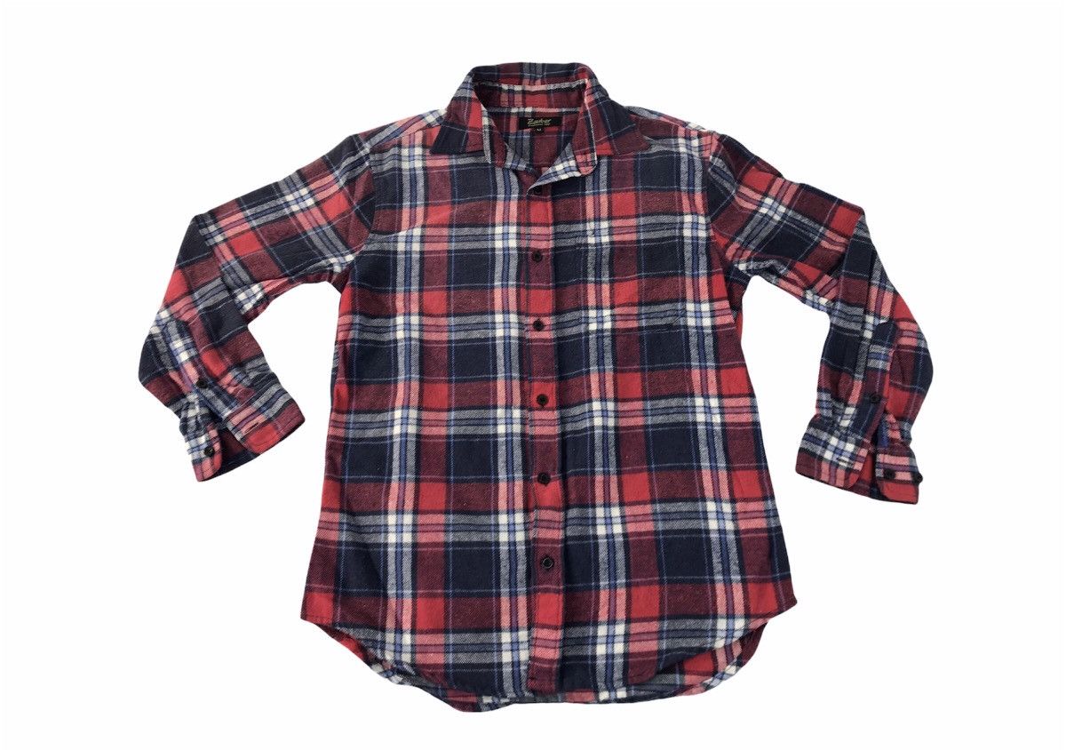 Flannel Vintage Flannel Zauber Casual Shirt Plaid Check Button UP Size US M / EU 48-50 / 2 - 1 Thumbnail
