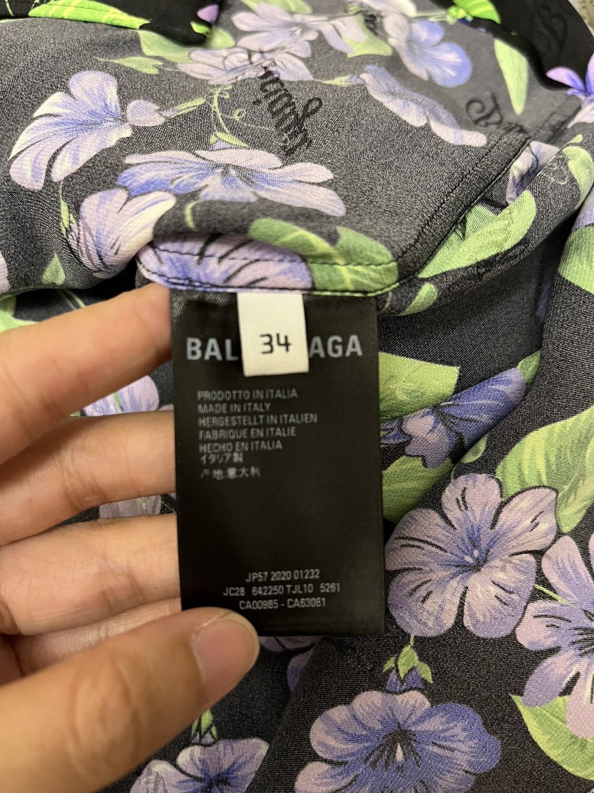 Balenciaga Balenciaga floral jacquard bell sleeve shirt Size XS / US 0-2 / IT 36-38 - 4 Thumbnail