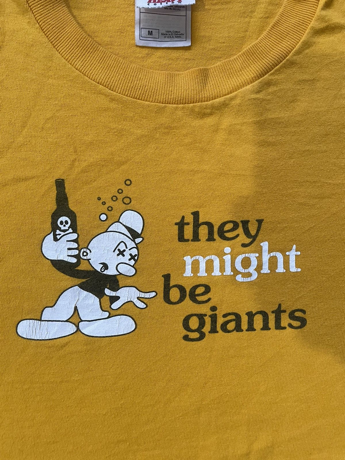 Band Tees × Vintage Vintage They Might Be Giants Yellow T-Shirt. Size US L / EU 52-54 / 3 - 3 Thumbnail