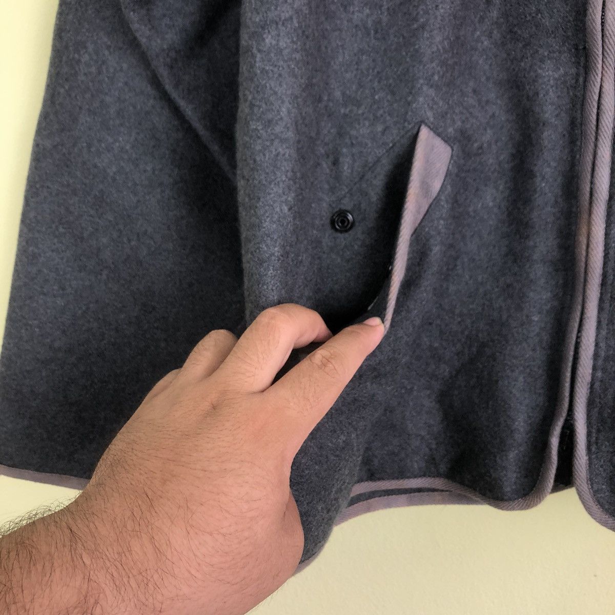 Emporio Armani 🔥VINTAGE WOOL ZIPPER JACKET EMPORIO ARMANI MADE IN ITALY Size US L / EU 52-54 / 3 - 4 Thumbnail