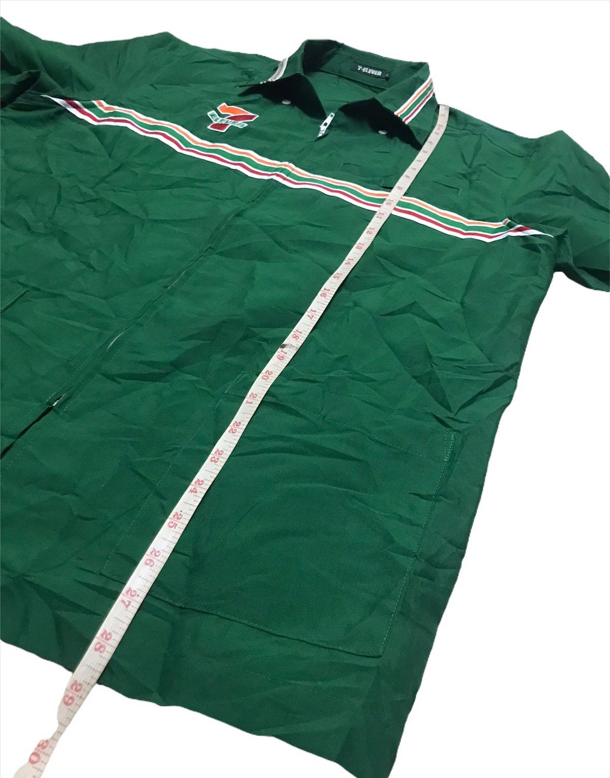 Japanese Brand × Uniform Wares × Vintage 7 eleven uniform zipper shirts Size US L / EU 52-54 / 3 - 5 Thumbnail