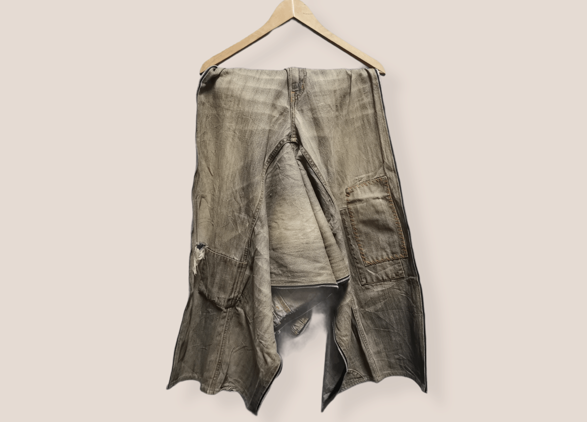 Other Vintage Nick Ashley Side Zipper Distressed Denim Size US 31 - 8 Thumbnail