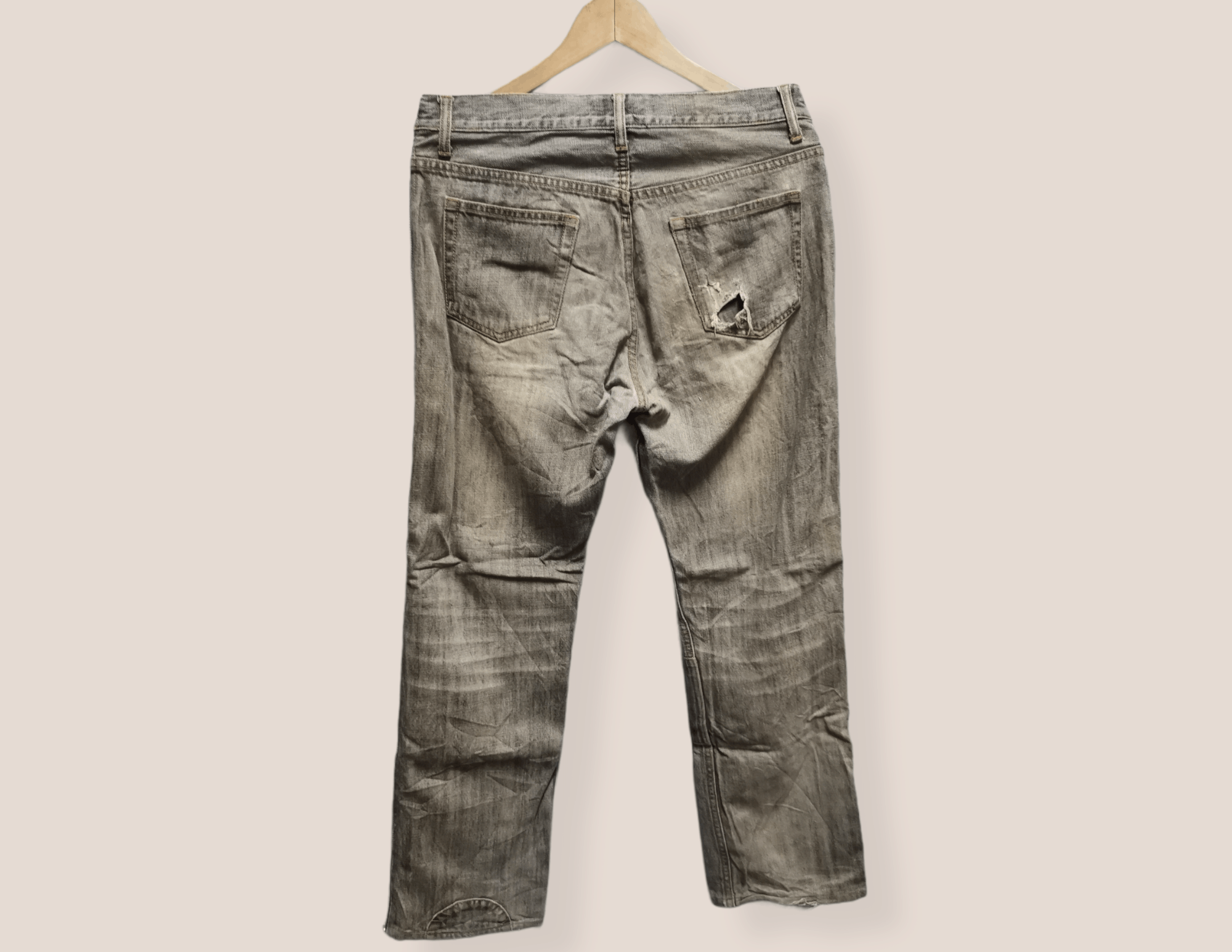 Other Vintage Nick Ashley Side Zipper Distressed Denim Size US 31 - 2 Thumbnail