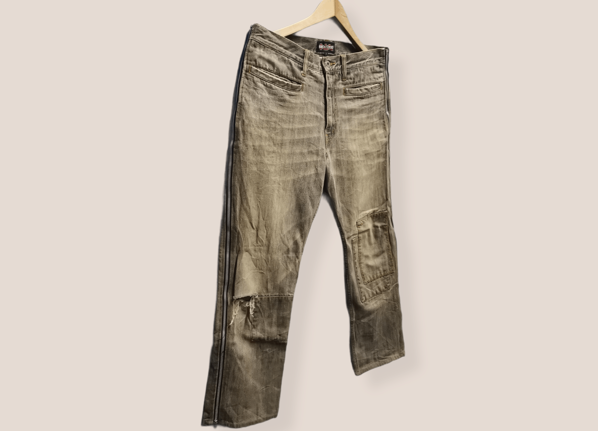 Other Vintage Nick Ashley Side Zipper Distressed Denim Size US 31 - 1 Thumbnail