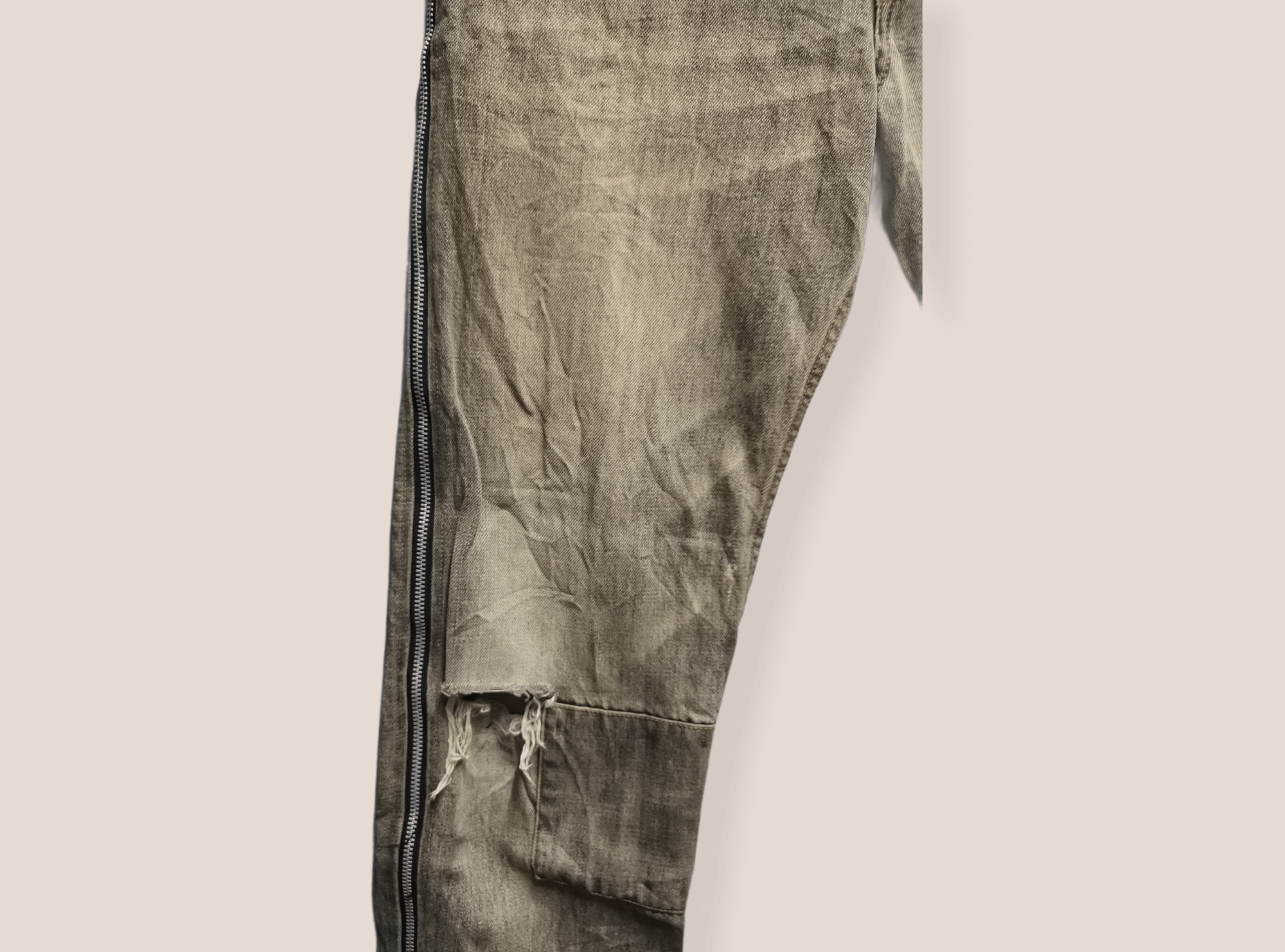 Other Vintage Nick Ashley Side Zipper Distressed Denim Size US 31 - 6 Thumbnail