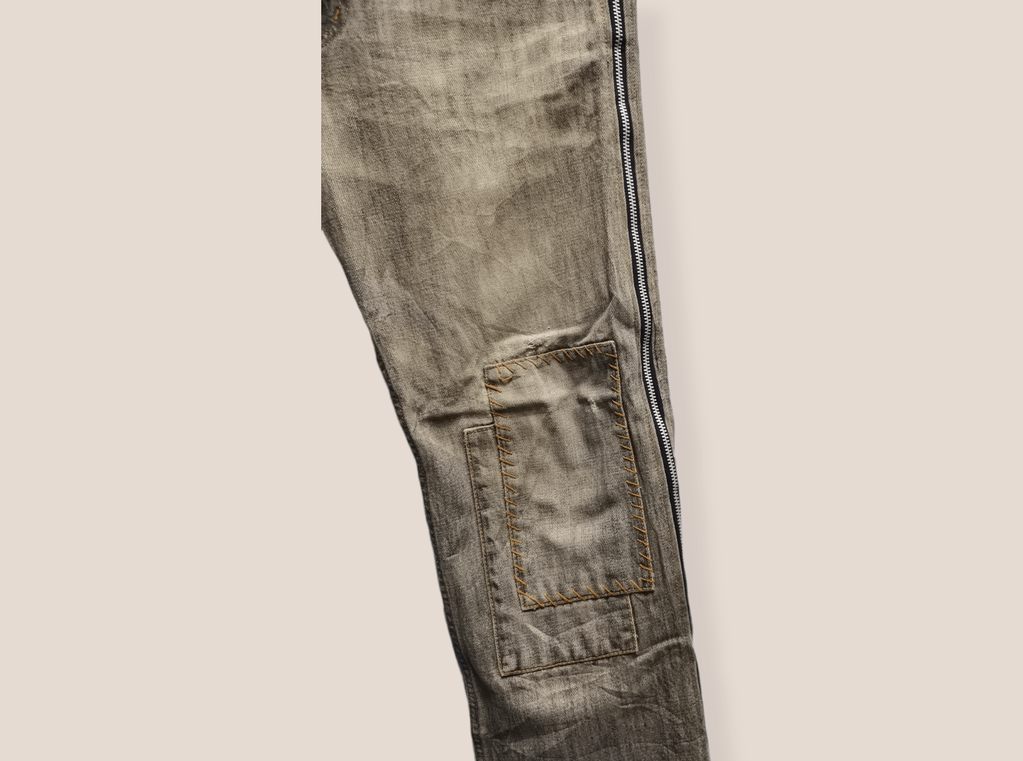 Other Vintage Nick Ashley Side Zipper Distressed Denim Size US 31 - 7 Thumbnail